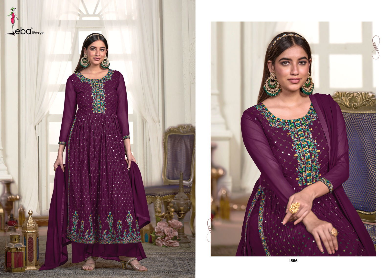 Liana By Eba Lifestyle 1555-1558 Wedding Salwar Suits Catalog
